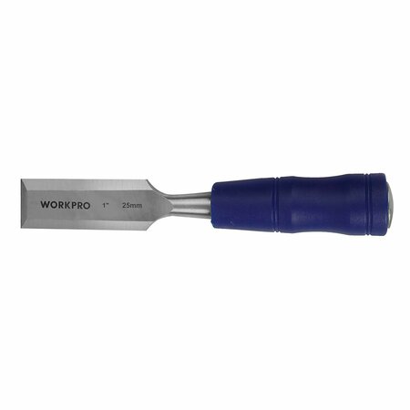 PRIME-LINE WORKPRO Wood Chisel, 1 in. Wide Blade, Hardened and Tempered Steel, Steel Caps, Blade Guards W043003